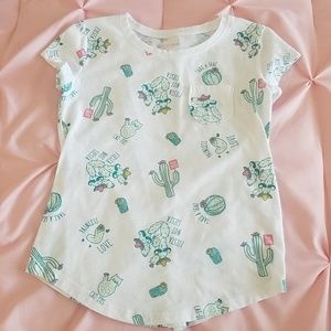 Girl's Arizona short sleeve cactus tee